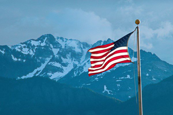 Stars & Stripes over Yellowstone